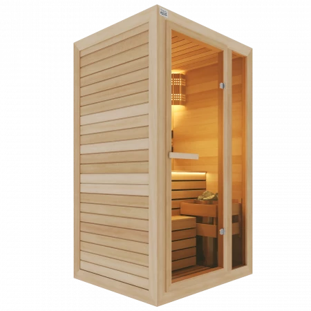 Одноместная финская сауна Comfort из кедра